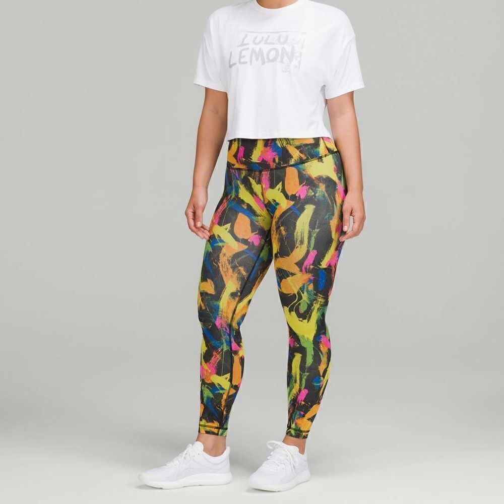 Lululemon Wunder Train High Rise In Undertone Black Multi 2 - Picture 2 of 8